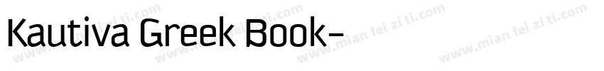Kautiva Greek Book字体转换